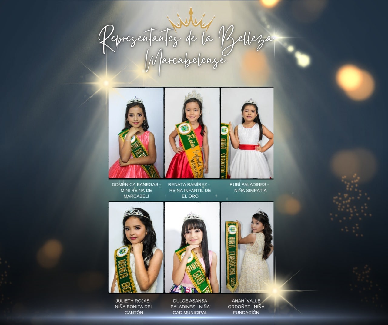 Representación de la bellezas marcabelense minis reinas 