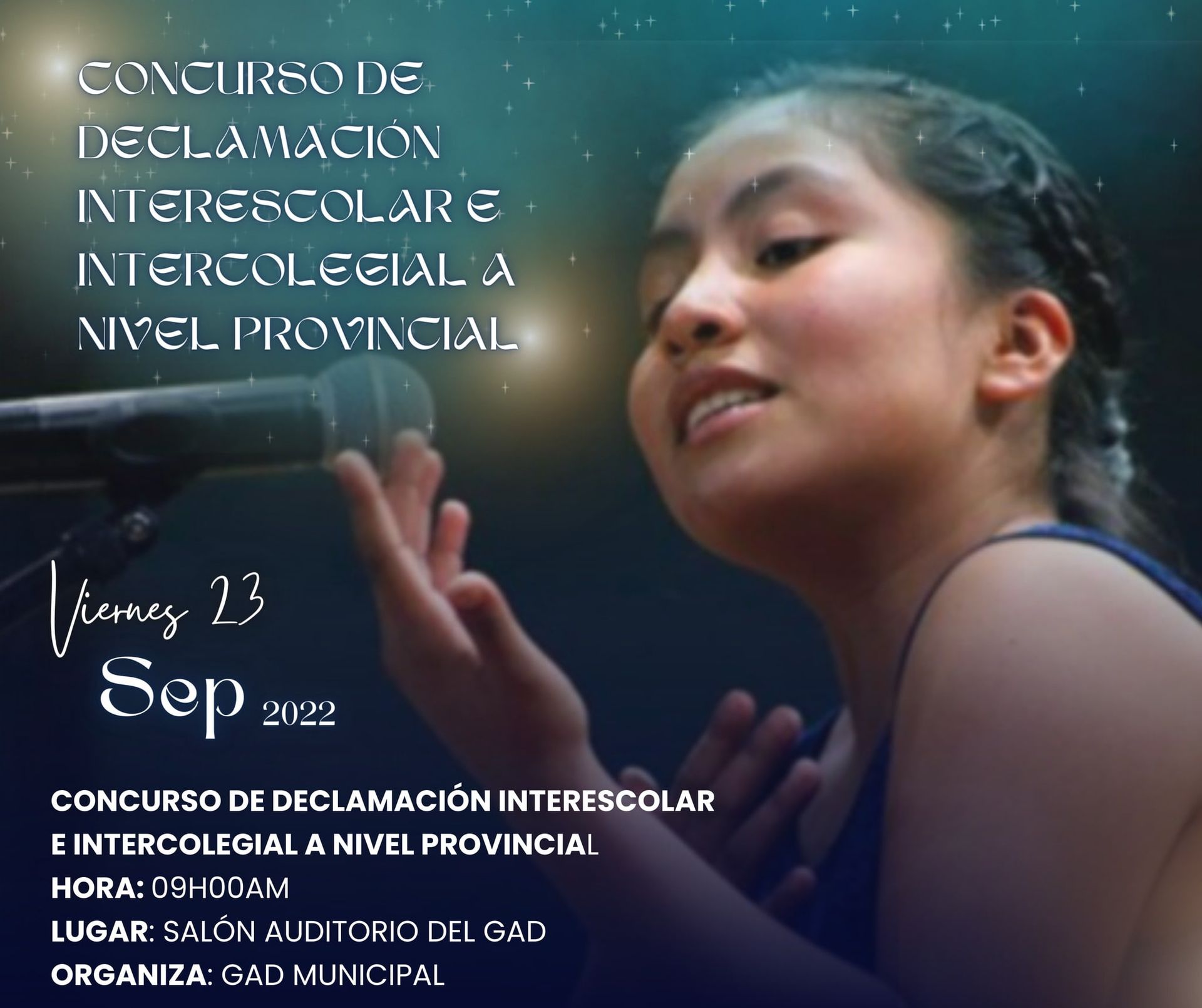 Concurso de declamación Interescolares e Intercolegial a nivel provincial