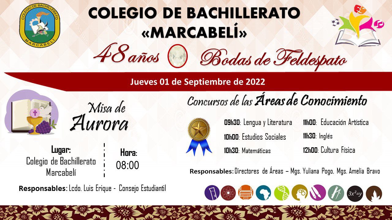 Misa de Aurora y Concursos de áreas de conocimiento
