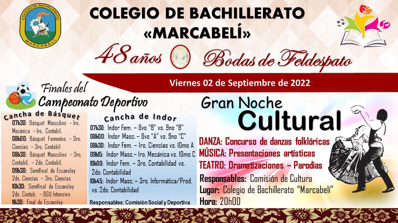 Campeonato deportivo y Noche cultural 