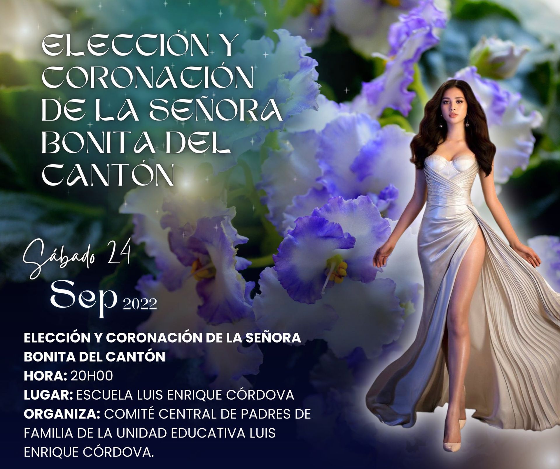 elección y coronación de la señora bonita del cantón   